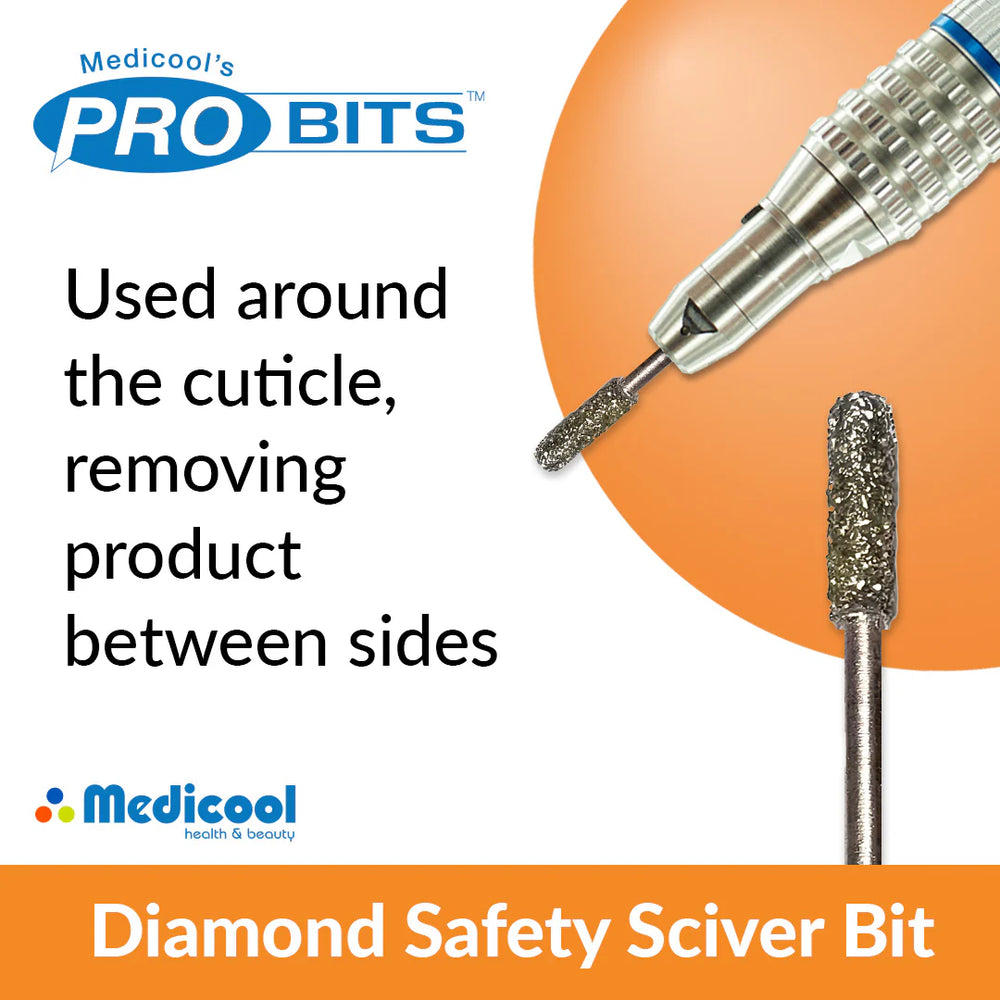 Medicool Diamond Safety Sciver Bit for Nails E25C