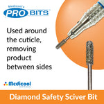 Medicool Diamond Safety Sciver Bit for Nails E25C