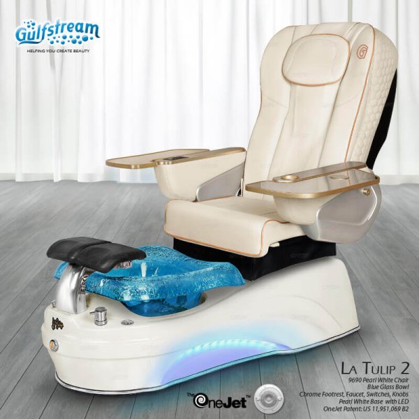 Gulfstream Foot Spa (La Tulip 2)  Pear White LATULIPPW