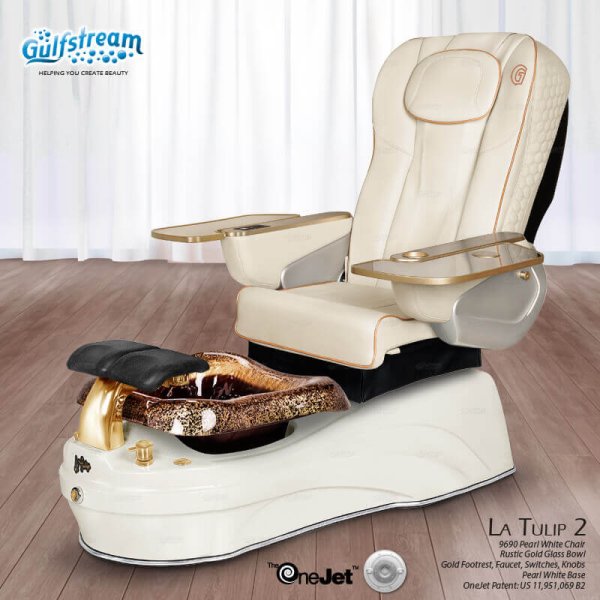 Gulfstream Foot Spa (La Tulip 2)  Pear White LATULIPPW