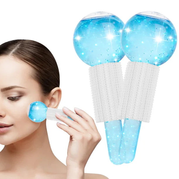 Facial Ice Globes Set 2pc Blue IGS2